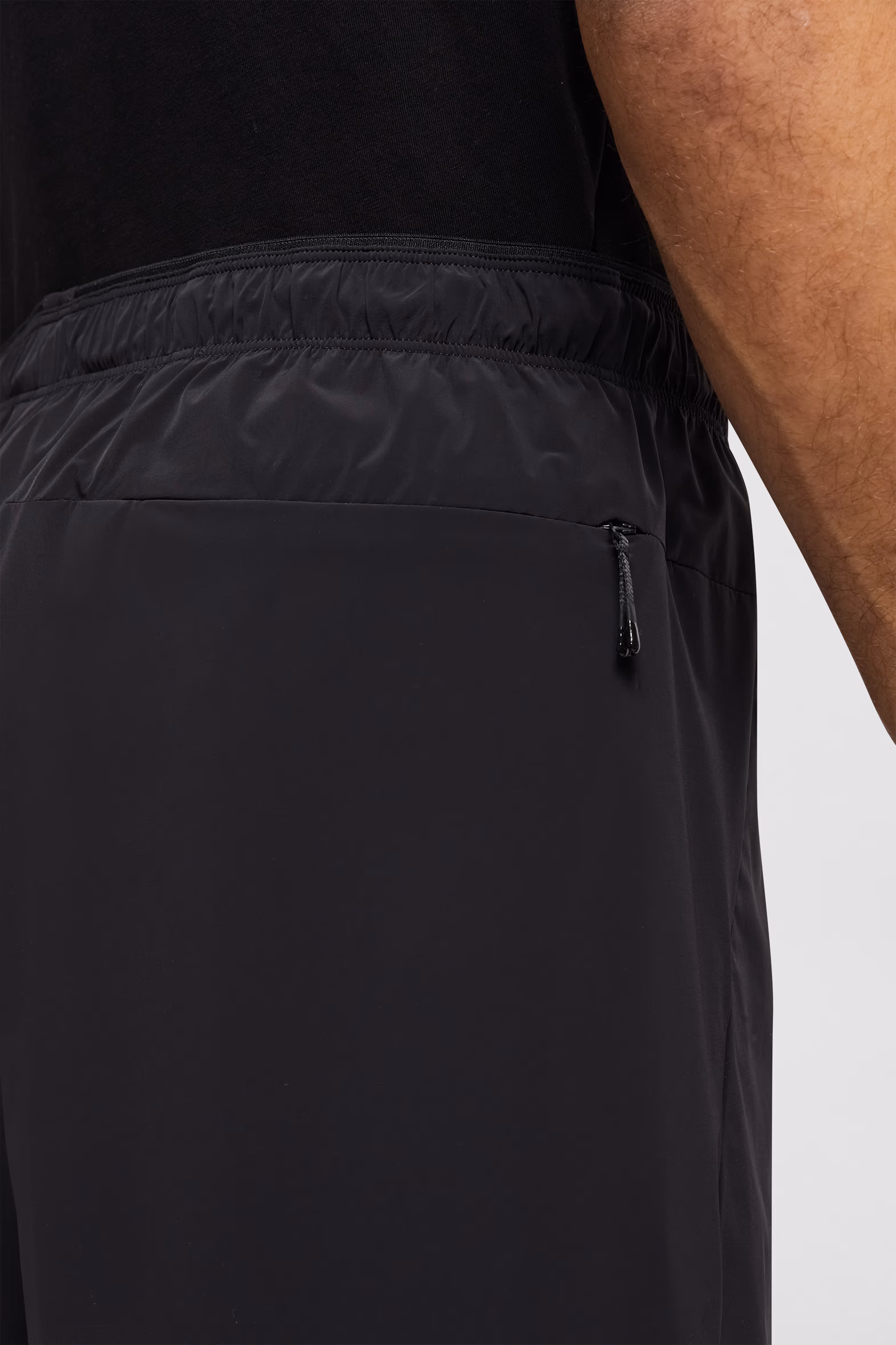 Logo Patch Shorts Men Black Moncler 6